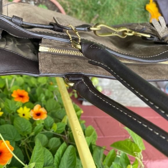 Coach brown suede tote bag, - Picture 12 of 12